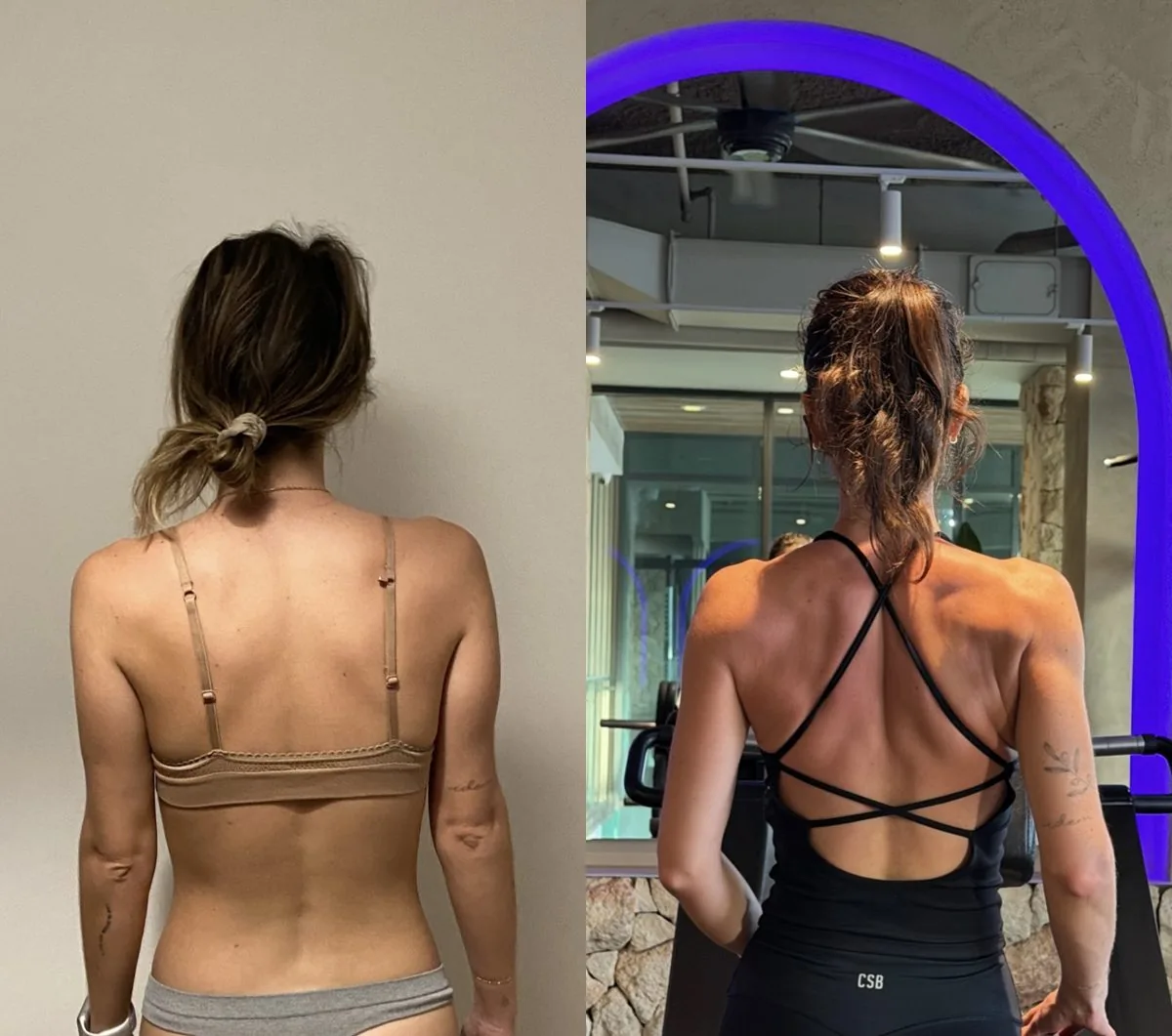 Client transformation 4, before and after