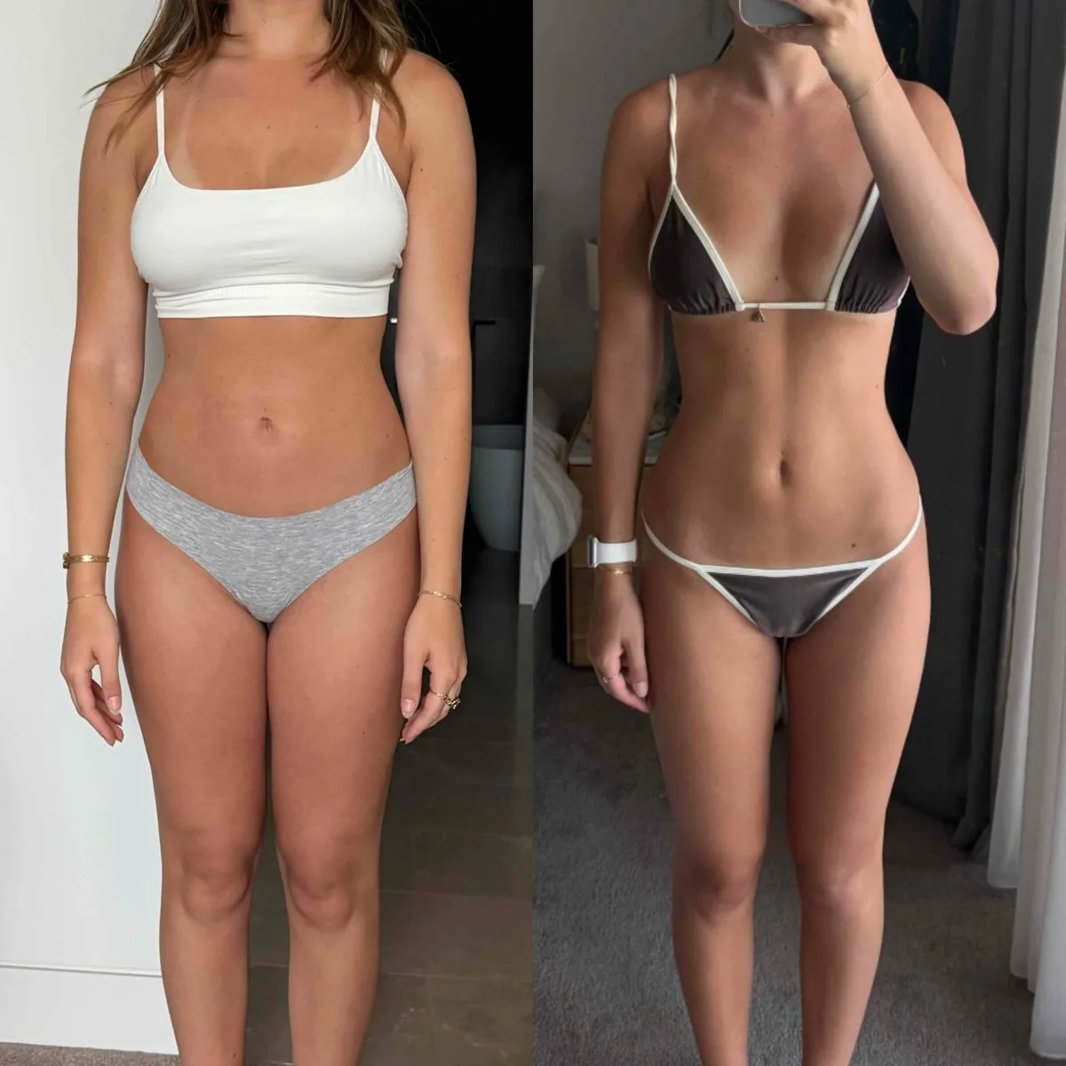 Client transformation 5, before and after